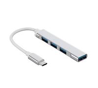 Tiiiopkvvv Colector de cables USB -C~4 USB extensor de colector de alambre ultra delgado portátil de 4 puertos USB 3.0 colector de cables instalación de batería de PC