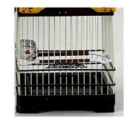 Tiiiopkvvv con cubierta jaula de plástico para pájaros pequeños conchas colgantes nido hoose pajarera casa de loros jaula al aire libre perchas para pájaros (color: marrón) (negro)