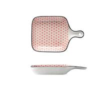 Tiiiopkvvv Cuenco de ensalada creativo de cerámica con un solo mango, cuenco de postre para el hogar, cuenco de ensalada, cuenco de arroz horneado con queso y arroz horneado (color: 7) (7)