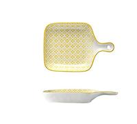 Tiiiopkvvv Cuenco de ensalada creativo de cerámica con un solo mango, cuenco de postre para el hogar, cuenco de ensalada, cuenco de arroz horneado con queso y arroz horneado (color: 7) (5)