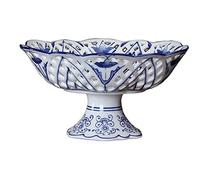 Tiiiopkvvv Cuencos de frutas Bandejas de cerámica Platos de frutas Estantes de frutas Soportes para tartas Sala de estar Mesa de centro Decoración (Tamaño: 2513 cm) (30 x 14 cm)