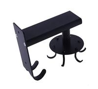 Tiiiopkvvv Estante de almacenamiento de cocina, gancho giratorio de aluminio negro, sin perforaciones, para colgar en la pared, tabla de cortar, espátula, cuchara, estantes de almacenamiento (color: 6