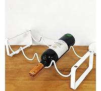 Tiiiopkvvv Estante de vino para el hogar, soporte para botellas de vino, estante de almacenamiento de vino, estante de almacenamiento de vino, estante de vino, soporte para botellas de vino (color