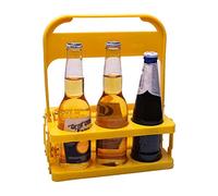 Tiiiopkvvv Estante para vino, estante para 6 botellas de vino de pie para encimera, soporte de bebidas de mesa, plegable, cesta de vino para bebidas, soporte para botellas de vino (color: D) (B)