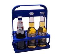 Tiiiopkvvv Estante para vino, estante para 6 botellas de vino de pie para encimera, soporte de bebidas de mesa, plegable, cesta de vino para bebidas, soporte para botellas de vino (color: D) (E)