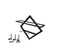 Tiiiopkvvv Estante para vino tinto de hierro, estante simple para sala de estar, almacenamiento en la pared, juego de copas de vino tinto, estante creativo para colgar en la pared, soporte para