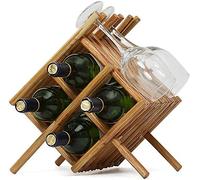 Tiiiopkvvv FKwine Racks - Estante de ratán para copas de vino, hecho a mano, adornos, decoraciones, estante de almacenamiento de regalos (tamaño: 313422 cm)