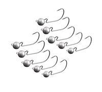 Tiiiopkvvv Gancho de pesca 10 piezas de gancho de manivela de pesca 3.5g 5g 7g 10g cabeza expuesta aparejos de pesca anzuelo de púas lubina agua salada aparejos de pesca gancho circular (Color : 10