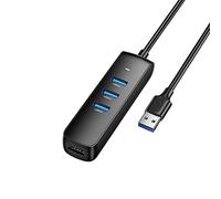 Tiiiopkvvv Hub USB 3.0 Mini 4 puertos USB 3.0 Splitter Micro USB Hub Adaptador para teléfono portátil