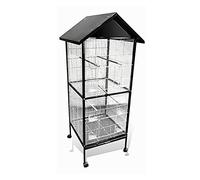 Tiiiopkvvv Jaula grande para pájaros pequeños, jaula para palomas, loros, jaula para pájaros, perchas para pájaros
