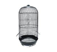 Tiiiopkvvv Jaula redonda para pájaros, jaula para loros, tamaño grande, de lujo, color blanco, jaula para pájaros, cacatúa, peonía, pájaros, jaula para pájaros