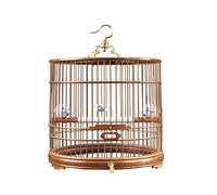 Tiiiopkvvv Jaula retro bordada boutique cajón nueva jaula redonda jaula para pájaros cubierta para pájaros jaula para pájaros de viaje