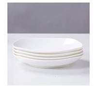 Tiiiopkvvv Juego de 4 platos de cerámica para ensalada, pasta, postre, aperitivos, microondas, horno, lavavajillas (5.5 pulgadas, 6.5 pulgadas, 7 pulgadas) (tamaño: 6.5 pulgadas) ()