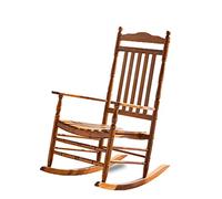 Tiiiopkvvv Mecedora de madera elegante para exteriores e interiores, roble natural, madera maciza, para balcón o hogar