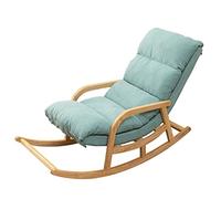 Tiiiopkvvv Mecedora de madera maciza para balcón, extraíble y lavable, para ocio, sofá perezoso, hogar, adulto