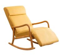 Tiiiopkvvv Mecedora de madera maciza para balcón, sillón reclinable, para adultos, sala de estar, hogar, mecedora