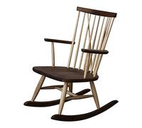 Tiiiopkvvv Mecedora mecedora para balcón, hogar, sala de estar, respaldo de madera maciza, mecedora reclinable, silla mecedora para adultos