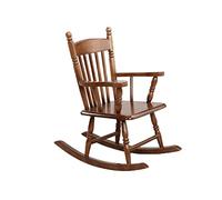 Tiiiopkvvv Mecedora reclinable de madera maciza para adultos, simple, moderna, para balcón, hogar, ocio, apartamento pequeño