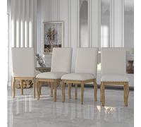 Tiiiopkvvv Mesa de comedor redonda de madera con mesa extensible, elegante mesa de cocina estable de 42 pulgadas de largo x 42 pulgadas de ancho x 30 pulgadas de alto (extendida: 58 pulgadas de largo