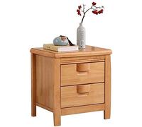 Tiiiopkvvv Mesita de noche genérica para dormitorio, mesa cuadrada de madera maciza para dormitorio, mesa auxiliar de 2 cajones, organizador de almacenamiento para oficina en casa