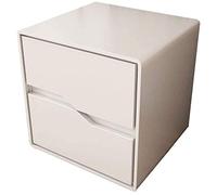 Tiiiopkvvv Mesita de noche genérica para dormitorio, mesita de noche, color blanco nórdico, madera maciza, armario de almacenamiento simple, pequeño apartamento hogar, pequeño armario de