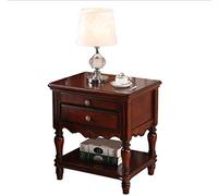 Tiiiopkvvv Mesita de noche genérica para dormitorio, mesita de noche con 2 cajones, 1 estante de almacenamiento, mesa auxiliar de madera maciza, estante de noche, montaje sin herramientas, para