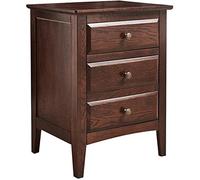 Tiiiopkvvv Mesita de noche genérica para dormitorio, mesita de noche de madera, armario de almacenamiento multifunción, cajón de noche, 3 cajones, muebles de dormitorio, mesas auxiliares, juego de