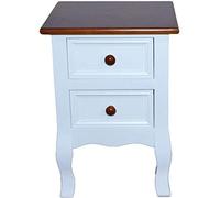 Tiiiopkvvv Mesita de noche genérica para dormitorio, mesita de noche de madera maciza, 2 cajones, mesita de noche, mesa auxiliar alta, armario de madera, almacenamiento lateral para dormitorio y