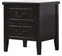 Tiiiopkvvv Mesita de noche genérica para dormitorio, mesita de noche de madera maciza, gabinete pequeño, 3 cajones, mesita de noche, armario de madera, almacenamiento lateral para oficina en casa