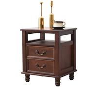 Tiiiopkvvv Mesita de noche genérica para dormitorio, mesita de noche de madera maciza, mesita de noche americana, estilo europeo, gabinete de almacenamiento, mini armario estrecho de pino simple