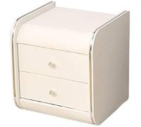Tiiiopkvvv Mesita de noche genérica para dormitorio, mesita de noche de piel, simple, moderna, con bolsa suave, armario de almacenamiento, 40 cm, 35 cm de ancho, pequeño apartamento para oficina en
