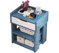 Tiiiopkvvv Mesita de noche genérica para dormitorio, mesita de noche, estante, nórdico, sencillo, moderno, simple, pequeño armario de almacenamiento para el hogar y la oficina