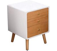 Tiiiopkvvv Mesita de noche genérica para dormitorio, mesita de noche, moderna mesa auxiliar con 3 cajones para dormitorio, sala de estar, almacenamiento, muebles para el hogar y la oficina