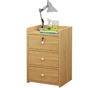 Tiiiopkvvv Mesita de noche genérica para dormitorio, mesita de noche, simple, moderna, económica, armario de almacenamiento con cerradura, mesita de noche pequeña, armario pequeño para oficina en casa