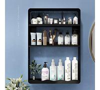 Tiiiopkvvv Organizador de maquillaje sin perforaciones, organizador de productos para el cuidado de la piel, organizador de productos para el cuidado de la piel, estante de tocador de cosméticos