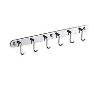 Tiiiopkvvv Perchero de pared de acero inoxidable, gancho de fila, perchero de montaje en pared, gancho detrás de la puerta, accesorios de baño, gancho colgante de árbol