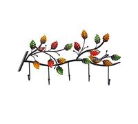 Tiiiopkvvv Perchero de pared de hierro forjado creativo para colgar en la pared, decoración para sala de estar, dormitorio, perchero estilo gancho, perchero de árbol