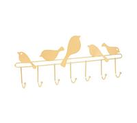 Tiiiopkvvv Perchero de pared nórdico simple con gancho para pájaros, sin perforación, para pared, baño, dormitorio, cocina, almacenamiento, perchero, árbol