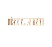 Tiiiopkvvv Perchero de pared para colgar en la pared, gancho de madera, perchero, estante simple para entrada, sala de estar, dormitorio, armario, porche, cocina, perchero de árbol
