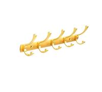 Tiiiopkvvv Perchero de pared para colgar en la pared, gancho de metal ligero de lujo, gancho de pared, adecuado para el hogar, cafetería, restaurante, tienda, oficina, perchero de árbol