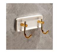 Tiiiopkvvv Perchero montado en la pared, perchero montado en la pared, ganchos de pared modernos y elegantes, para la entrada, baño, dormitorio, cocina, perchero de árbol (color: 1) (latón)