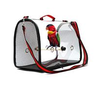 Tiiiopkvvv Práctica bolsa de viaje para pájaros, portátil, para mascotas, transparente, ligera, fundas para jaulas de viaje al aire libre (color: 1) (1)