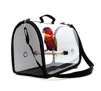 Tiiiopkvvv Práctica bolsa de viaje para pájaros, portátil, para mascotas, transparente, ligera, fundas para jaulas de viaje al aire libre (color: 1) (latón)