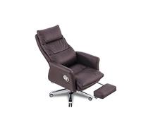 Tiiiopkvvv Silla de oficina en casa, sillas ejecutivas con reposapiés, cómodas sillas de cuero de vacuno, sillas de escritorio ergonómicas para juegos de computadora