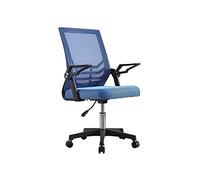 Tiiiopkvvv Silla de oficina silla de escritorio para recepción, silla de dibujo con brazo abatible, silla giratoria para el hogar, silla de oficina moderna y minimalista