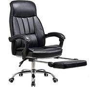 Tiiiopkvvv Silla ergonómica para juegos de computadora, silla de oficina, sillas de escritorio con reposapiés y reposabrazos de conexión, color negro (color: negro)