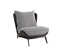 Tiiiopkvvv Silla individual de cuero para el hogar, tela simple, moderna, para sala de estar, dormitorio, balcón, ocio, sofá (color: 07) (4)