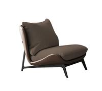 Tiiiopkvvv Silla individual de cuero para el hogar, tela simple, moderna, silla individual, sala de estar, dormitorio, balcón, sofá de ocio (color: 07) (6)