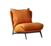 Tiiiopkvvv Silla individual de cuero para el hogar, tela simple, moderna, silla individual, sala de estar, dormitorio, balcón, sofá de ocio (color: 07) (3)