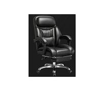 Tiiiopkvvv Sillas de oficina ejecutivas de gerencia, silla ergonómica para juegos de computadora, silla de respaldo reclinable de cuero con reposapiés